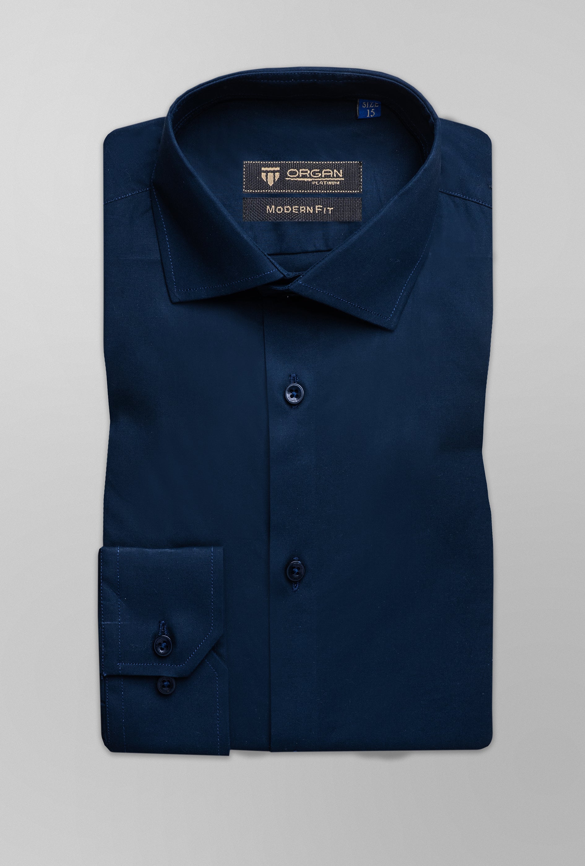 Navy Blue Dress Shirt HM23 01 Baba Is Baba